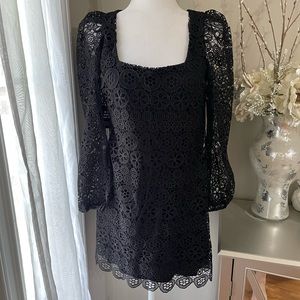 $118 Express Lace short dress Black size XS 
Brand new with tag